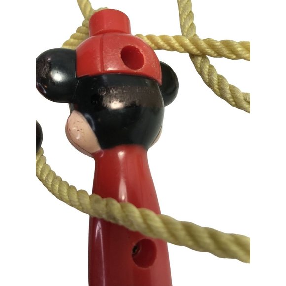 Walt Disney Production Arco Mickey Mouse Jump Rope 72" Rope 5" Handles Vintage - Picture 8 of 12